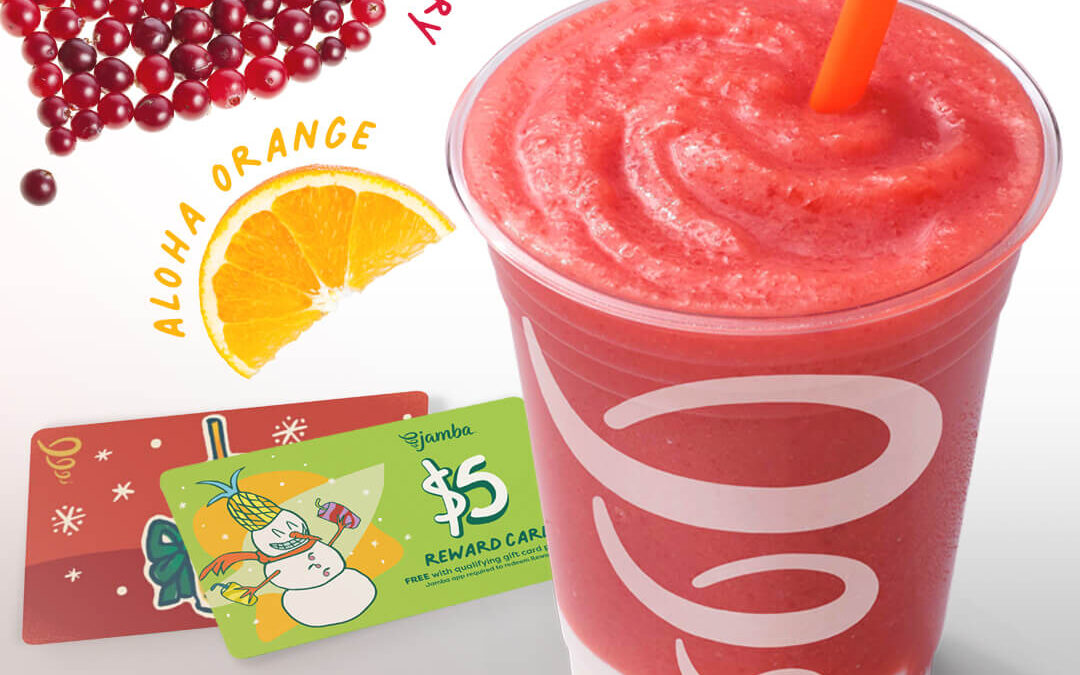 Ring in the Holidays with Jamba Hawaii’s Festive Merry Orange Cranberry Flavor
