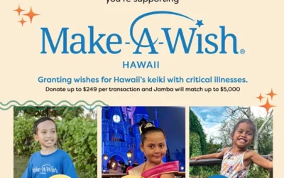 Jamba Hawaii Launches “Blend It Forward” Campaign Benefiting Make-A-Wish® Hawaii for World Wish Month